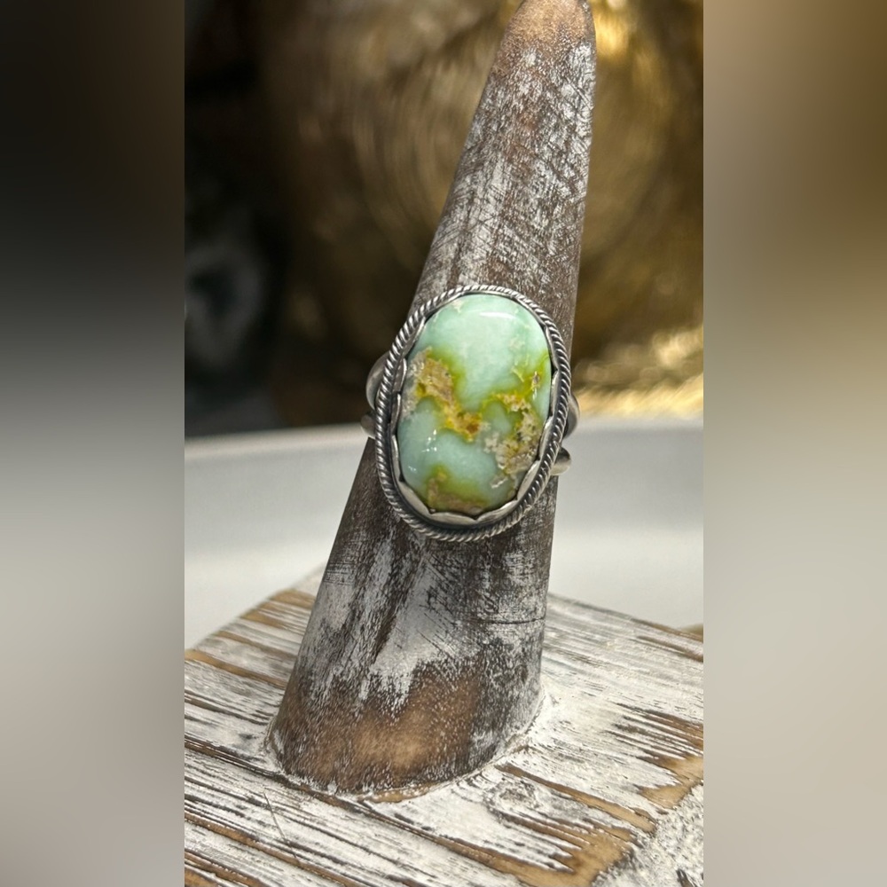 NWT Timothy Yazzie Navajo Handmade Palomino Ring - Picture 4 of 7